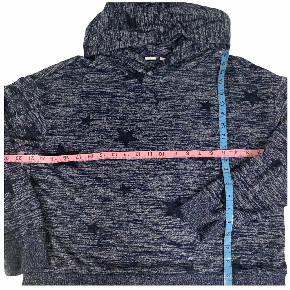 GAP Star Soft-spun Pullover Navy Hoodie -Sz M - Picture 6 of 7